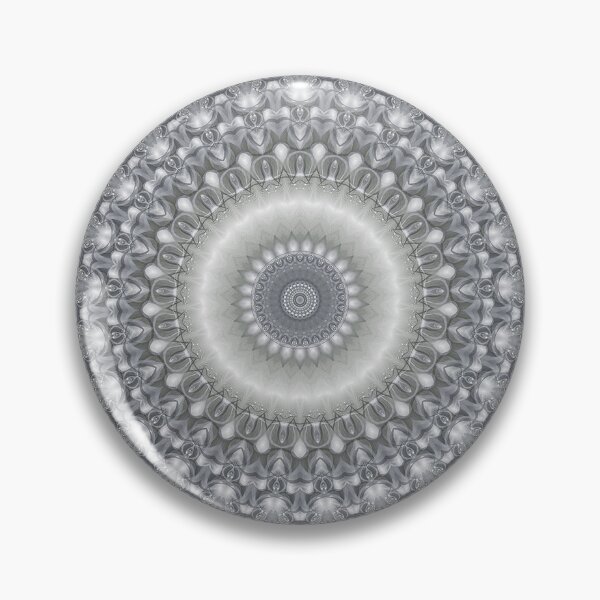 Item preview, Silver, Bronze, and Ivory Mandala designed and sold by Kelly Dietrich Mandala & Fractal Art.
