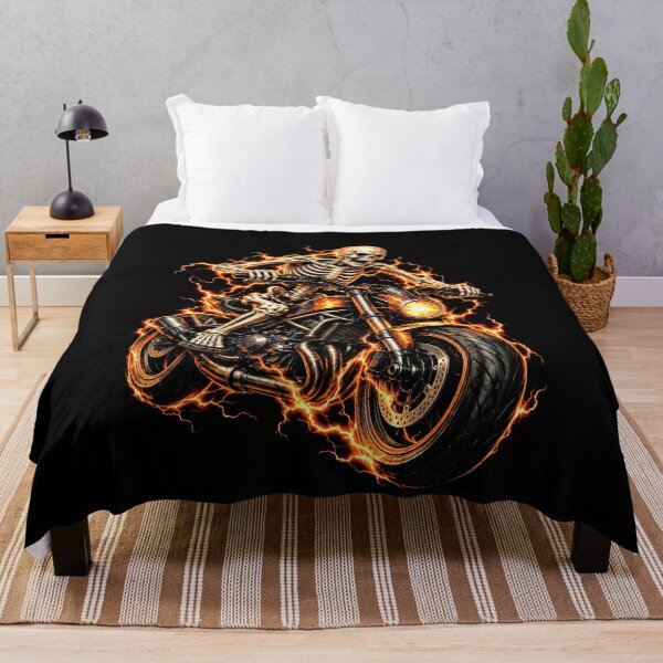 Item preview, A Skeleton Rides Through Lightning designed and sold by elderberry.