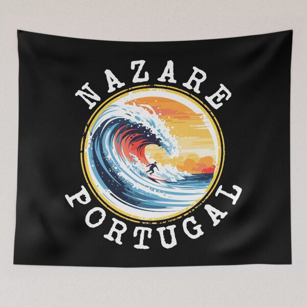Item preview, Nazaré - Portugal (with White Lettering) designed and sold by VelvetRoom.