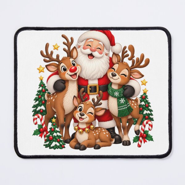 Item preview, Santa and His Reindeer Crew Christmas designed and sold by Eman_Studio.