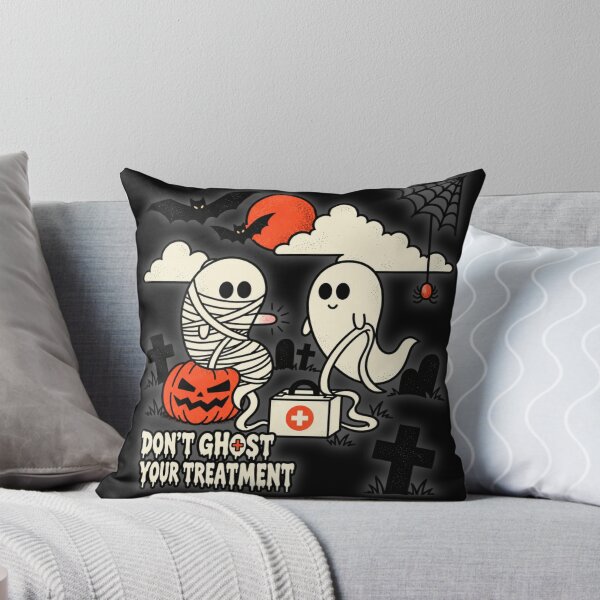 Item preview, Don't Ghost Your Treatment Funny Halloween Nurse Ghost and Mummy designed and sold by GibasVisuals.