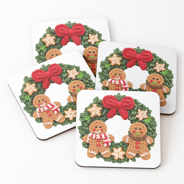 Item preview,  Curly Wreath Christmas Cookies Gingerbread designed and sold by scicilysimonee.