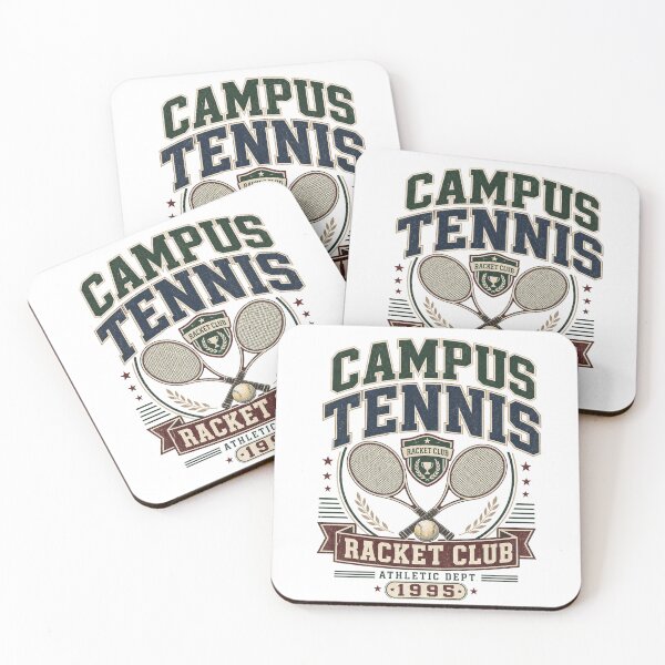 Item preview, Campus Tennis Racket Club Vintage Varsity Preppy Athletic Design designed and sold by Cary-s.