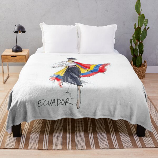 Item preview, Ecuadorian Woman in Traditional Dress Illustration designed and sold by EdwinkOne.