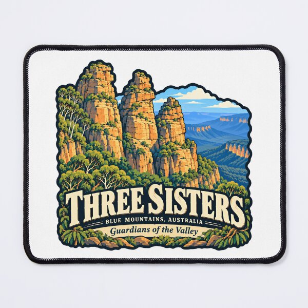Item preview, Three Sisters Blue Mountains Australia Guardians Of The Valley Travel Souvenir designed and sold by JasonStars123.
