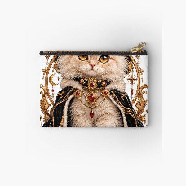 Item preview, GCR1 Royal Paw Dynasty – Crowned Kitten Luxury Gold Fantasy Cat Art designed and sold by GCR1.
