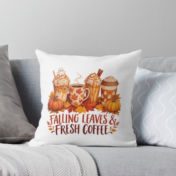 Item preview, Falling Leaves and Fresh Coffee designed and sold by LuveraxArt.