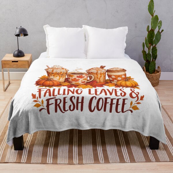 Item preview, Falling Leaves and Fresh Coffee designed and sold by LuveraxArt.