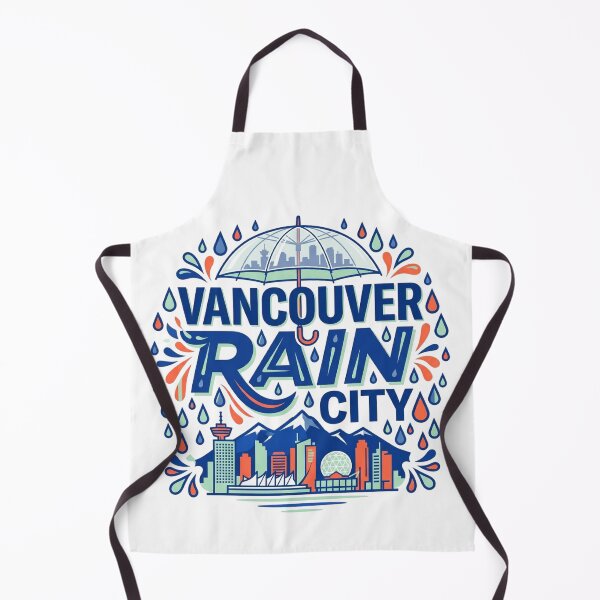 Item preview, Vancouver Rain City Umbrella Skyline Weather designed and sold by mood-draftsman.