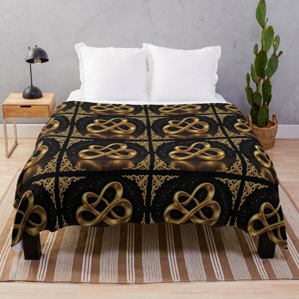 Item preview, Luxury Golden Infinity Serpent - Traditional Baroque Celestial Knot Art designed and sold by Breezes-of-Ida.
