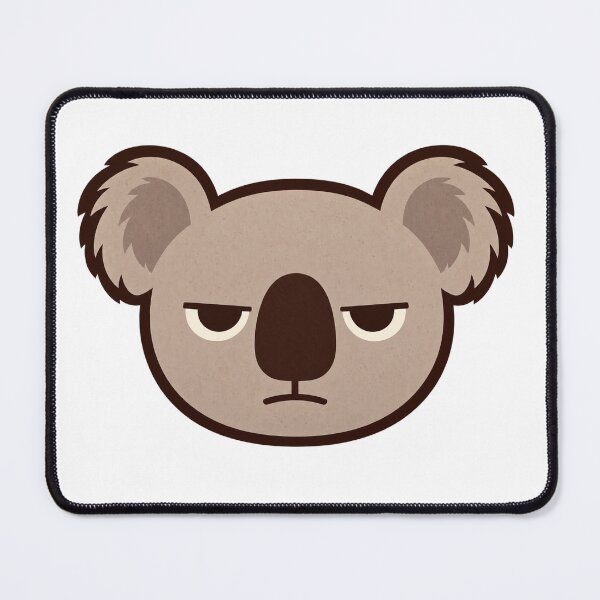 Item preview, Grumpy Koala Face – Minimalist Cute Animal Design designed and sold by bauschberts.