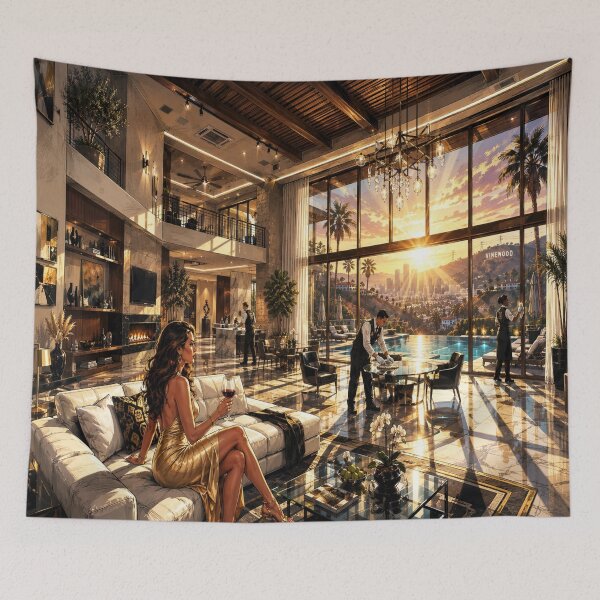 Item preview, Luxury Mansion Interior Art designed and sold by JMAVILA ART.