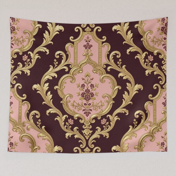 Item preview, Dusk Wine & Pink Gold Rococo designed and sold by DesignsByPrnces.