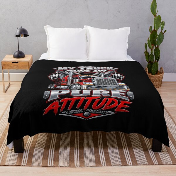 Item preview, My Truck Runs On Pure Attitude Semi Trucker Driver designed and sold by AmeliaShirts.