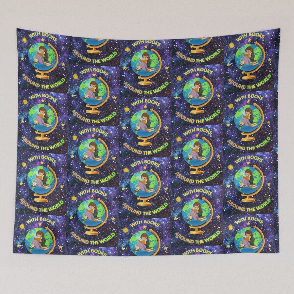 Item preview, With Books Around The World Gifts For Books Lovers designed and sold by zebek-design.