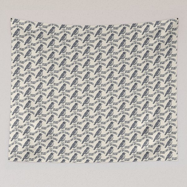 Item preview, I Got Up Early There Was No Worm American Robin  designed and sold by Y-Vibes.