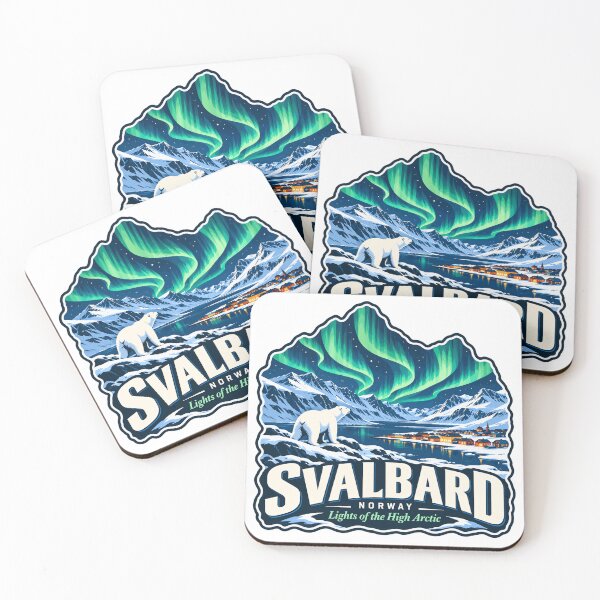 Item preview, Svalbard Norway Lights Of The High Arctic Travel Souvenir Polar Bear designed and sold by JasonStars123.
