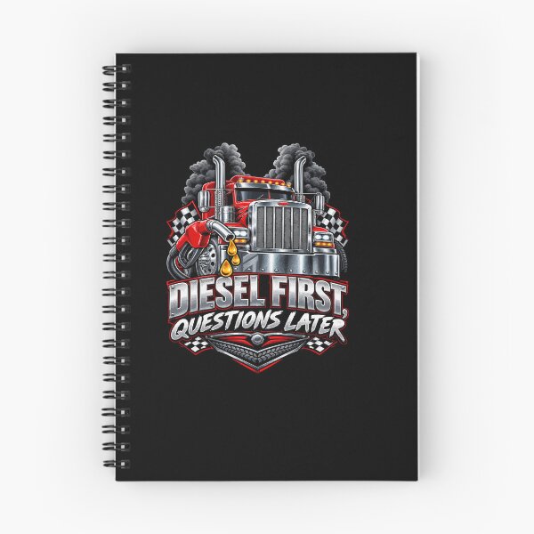 Item preview, Diesel First Questions Later Semi Truck Driver designed and sold by AmeliaShirts.