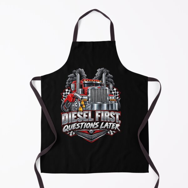 Item preview, Diesel First Questions Later Semi Truck Driver designed and sold by AmeliaShirts.