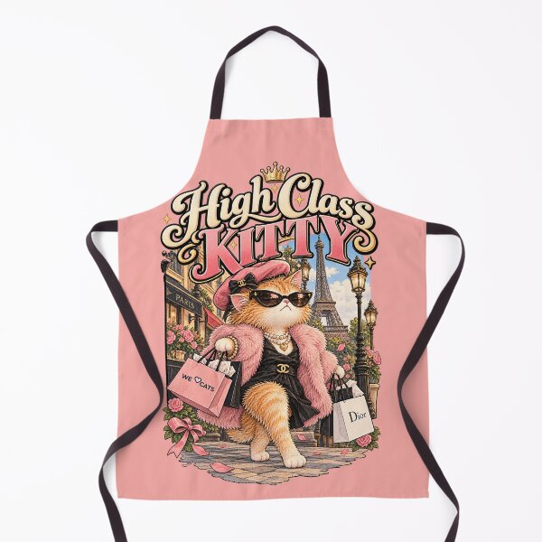 Item preview, High Class Kitty - Paris Fashion Cat, Chic & Funny designed and sold by WeLoveCatss.