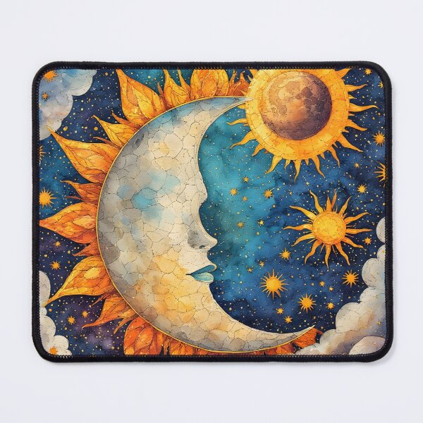 Item preview, suns and moons crackle designed and sold by CoolMoonMischief.