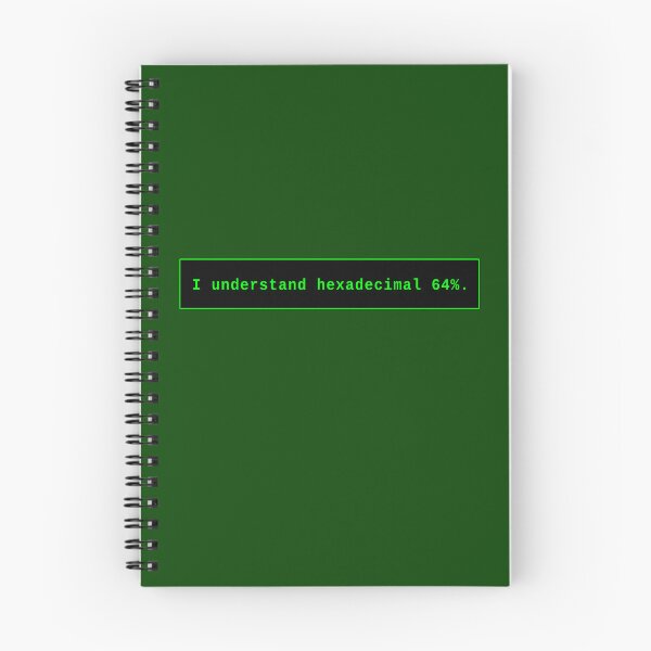 Item preview, I Understand Hexadecimal 64% designed and sold by Karate Octopus.