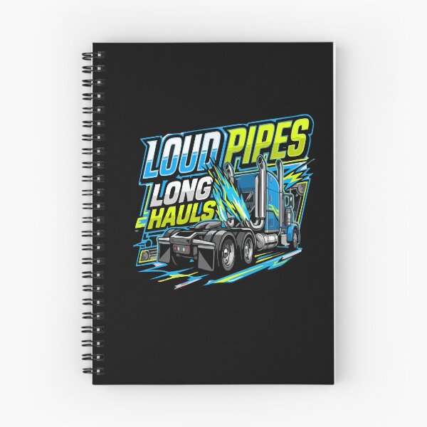 Item preview, Loud Pipes Long Hauls Truck Driver Big Rig designed and sold by AmeliaShirts.