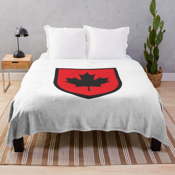Item preview, Canadian Shield Black on Red designed and sold by ArtofDissent.