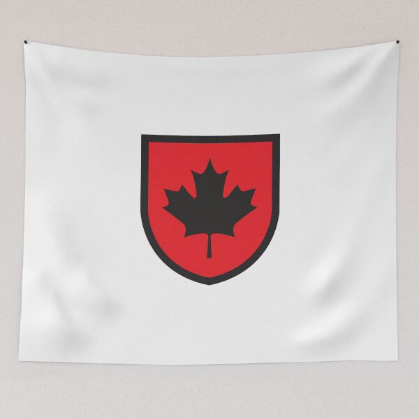 Item preview, Canadian Shield Black on Red designed and sold by ArtofDissent.