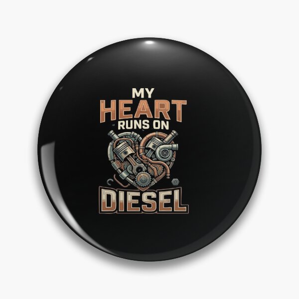 Item preview, My Heart Runs On Diesel Engine Mechanic Design designed and sold by AmeliaShirts.