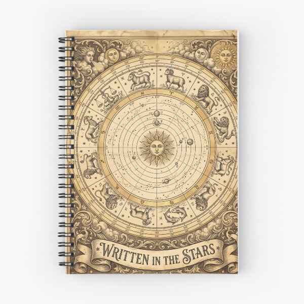 Item preview, Vintage Zodiac Wheel Astrological Chart designed and sold by JC Art Creations.