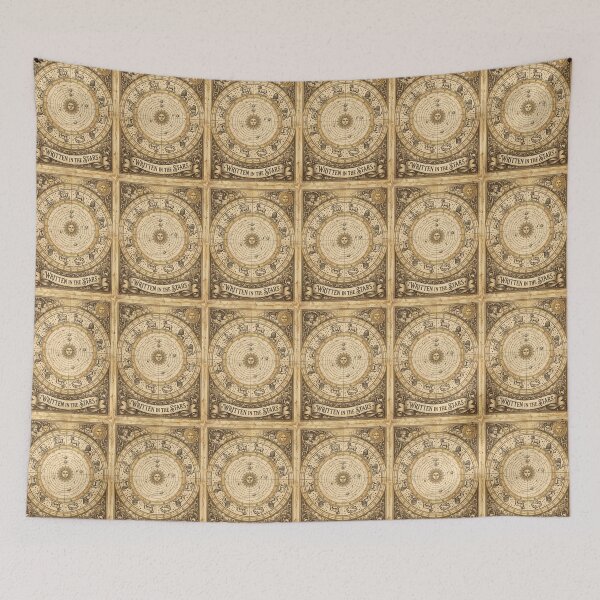 Item preview, Vintage Zodiac Wheel Astrological Chart designed and sold by JC Art Creations.