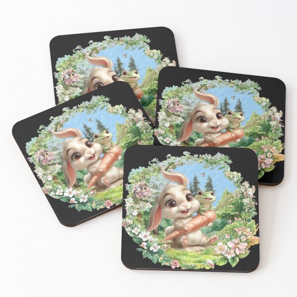 Item preview, Bunny and Frog Friends designed and sold by Karen Wood.