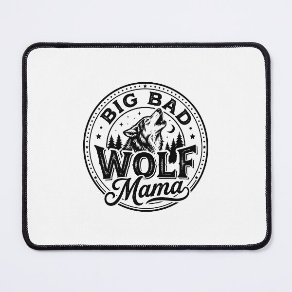 Item preview, Vintage Distressed Big Bad Wolf Mama Silhouette Emblem    designed and sold by Designart68.