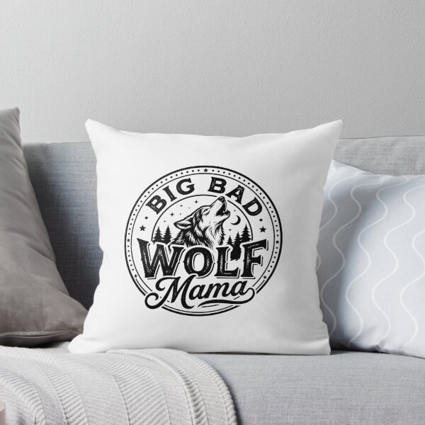 Item preview, Vintage Distressed Big Bad Wolf Mama Silhouette Emblem    designed and sold by Designart68.