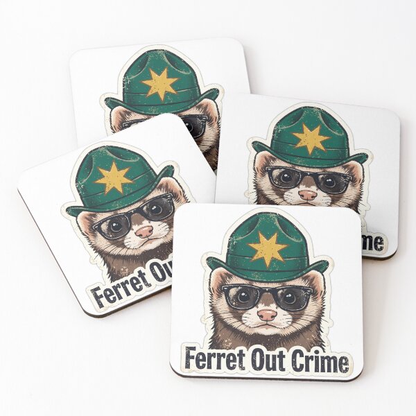 Item preview, Ferret Out Crime Funny Ferret Deputy Design designed and sold by Wild Shades.