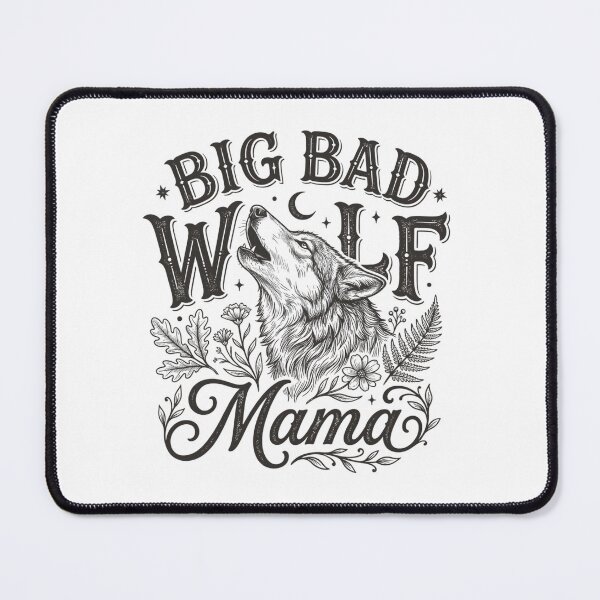 Item preview, Vintage Distressed Big Bad Wolf Mama Silhouette Emblem    designed and sold by Designart68.