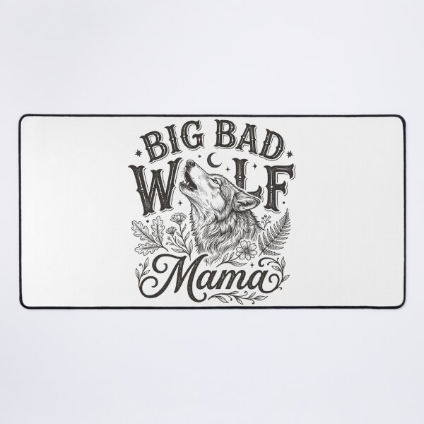 Item preview, Vintage Distressed Big Bad Wolf Mama Silhouette Emblem designed and sold by Designart68.