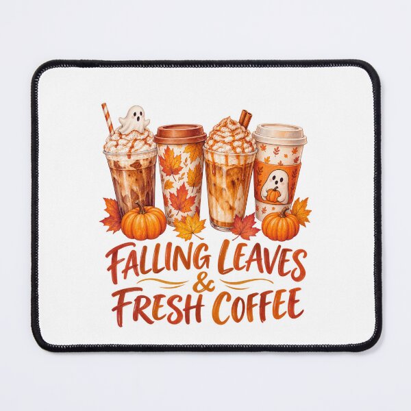Item preview, Falling Leaves and Fresh Coffee designed and sold by LuveraxArt.