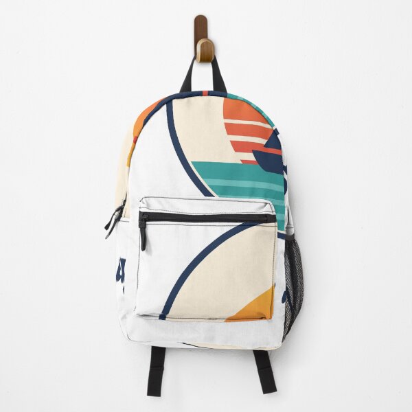 Item preview, Gone Sailin’ Retro Sunset Sailboat Badge designed and sold by RudderlessArt.