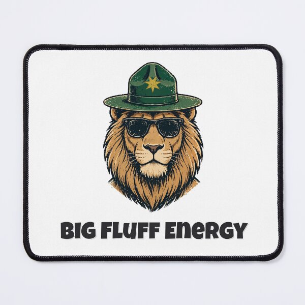 Item preview, Big Fluff Energy Funny Lion Deputy Design designed and sold by Wild Shades.