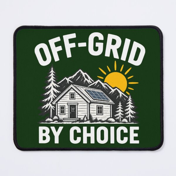 Item preview, Off-Grid by Choice — Solar Cabin Mountain Retreat designed and sold by UrsaOasis.