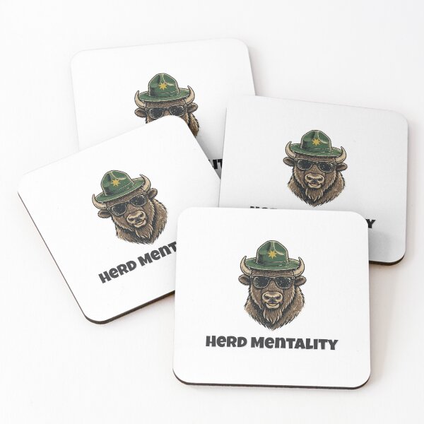Item preview, Herd Mentality Funny Buffalo Deputy Design designed and sold by Wild Shades.