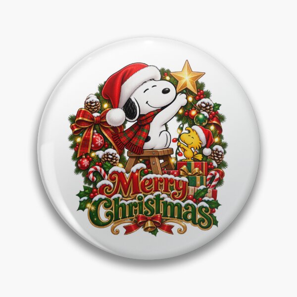 Item preview, Snoopy & Woodstock Merry Christmas Wreath designed and sold by lojadpop.