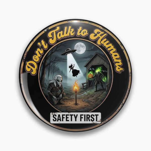 Item preview, Sci Fi Retro White Wolf Halloween Flaming Green Headless Horseman Covered Bridge Comic designed and sold by AeroCodeDesigns.