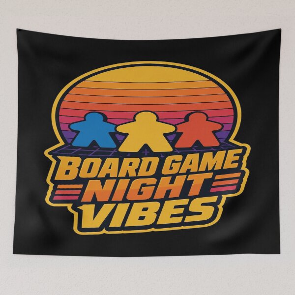 Item preview, Board Game Night Vibes Funny Retro Meeple Boardgamer designed and sold by PozivoPlus.