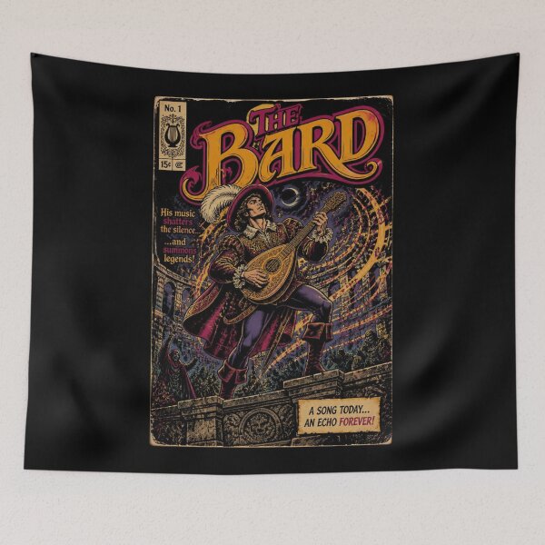 Item preview, The Bard - Vicious Mockery Retro Comic Cover | TTRPG Fantasy  designed and sold by Dice_Goblin_Studio.