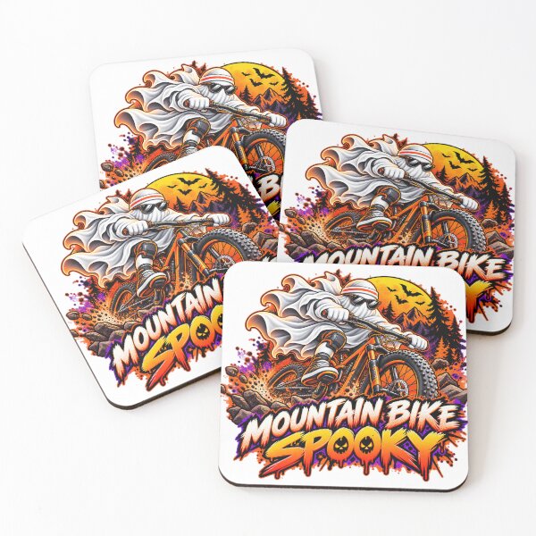 Item preview, Halloween Spooky Mountain Bike Ghost – MTB Design designed and sold by PolgaCraft.