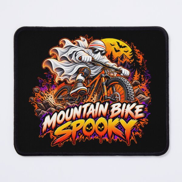 Item preview, Halloween Spooky Mountain Bike Ghost – MTB Design designed and sold by PolgaCraft.