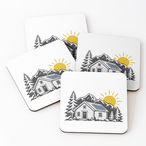 Item preview, Rustic Solar Cabin & Wilderness Scene designed and sold by UrsaOasis.